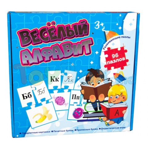 Strateg 518 Puzzle-uri educaționale Alfabetul vesel, ru
