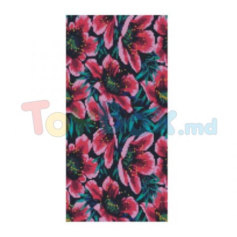 Strateg BA-0003 Mozaic cu diamante Imprimeu floral, 50x25 cm