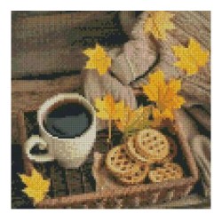 Strateg CA-0029 Mozaic cu diamante Cafea cu biscuiti, 30x30 cm