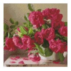 Strateg CA-0057 Mozaic cu diamante Flori, 30x30 cm