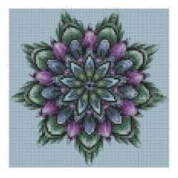 Strateg CA-0063 Mozaic cu diamante Model floral, 30x30 cm
