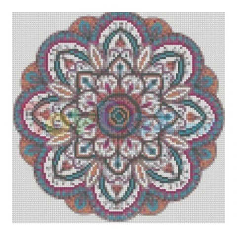 Strateg CA-0065 Mozaic cu diamante Mandala 2, 30x30 cm