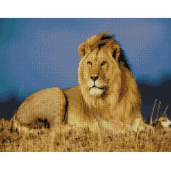 Strateg FA10001 Mozaic cu diamante Regele animalelor, 40x50 cm