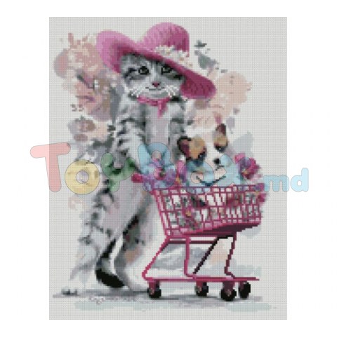Strateg FA20227 Mozaic cu diamante Shopping, 40x50 cm