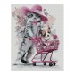 Strateg FA20227 Mozaic cu diamante Shopping, 40x50 cm