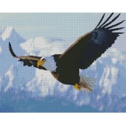 Strateg FA40090 Mozaic cu diamante Vulturul de munte, 40x50 cm