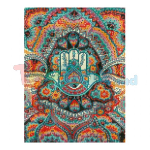 Strateg HX013 Mozaic cu diamante Mandala, 30х40 cm