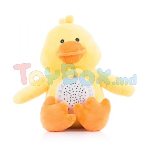 Chipolino PIL02007DUCK Jucărie muzicală de plus cu proiector Rață