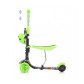 Chipolino DSKIEH022GG Самокат с ручкой Kiddy Evo зелёный/граффити