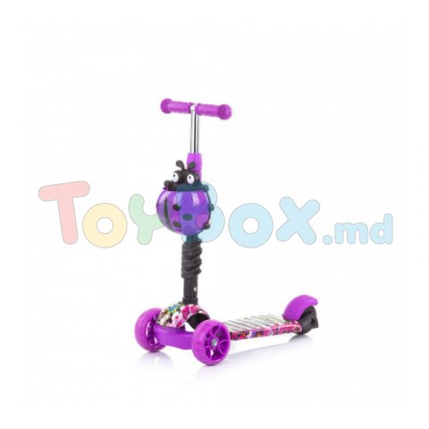 Chipolino DSKIE0214PG Trotineta Kiddy Evo, purple/graffiti