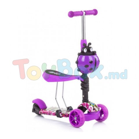 Chipolino DSKIE0214PG Trotineta Kiddy Evo, purple/graffiti