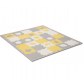 KinderKraft KPLUSH00YEL0000 Covoraș-puzzle Luno Sharpes, Yellow