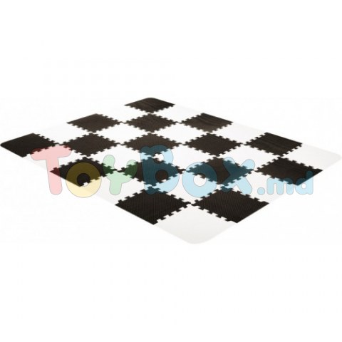 KinderKraft Covoraș-puzzle Luno, White/Black