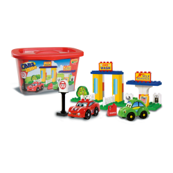 Androni 8568-0CAR Конструктор в боксе Cars Kids Сервисная станция, 37 дет