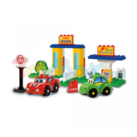 Androni 8568-0CAR Конструктор в боксе Cars Kids Сервисная станция, 37 дет