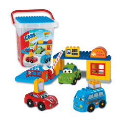 Androni 8569-0CAR Конструктор ведерко Cars for Kids Парковка, 36 дет