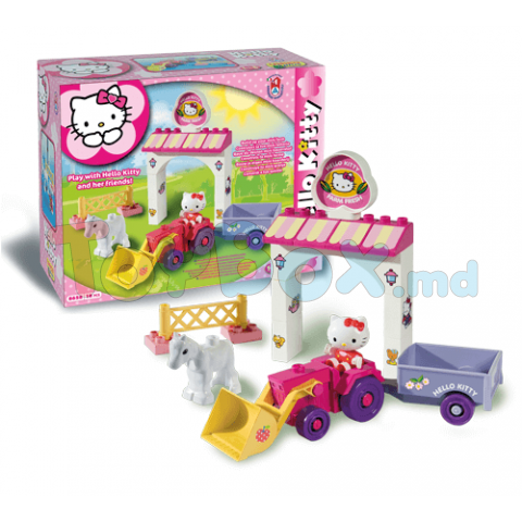 Androni 8658-00HK Constructor HelloKitty Ferma, 18 el