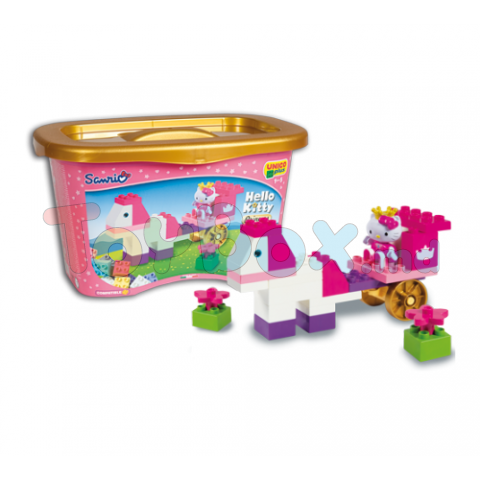 Androni 8683-00HK Конструктор в контейнере Hello Kitty Карета, 44 детали