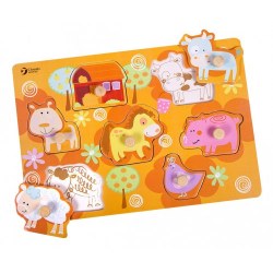 Classic World 3615 Puzzle de lemn Ferma