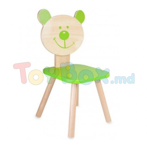 Classic World 4803 Scaun din lemn Ursul verde