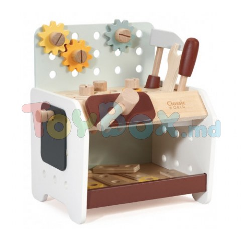 Classic World 50568 Set din lemn Mini atelier de tâmplar