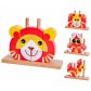 Classic World 5106 Set de cuburi din lemn Leu