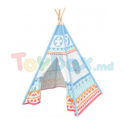 Classic World 54525 Wigwam pentru copii albastru