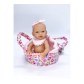 Nines 1022 Кукла Mini Golosinas в корзинке, 21см