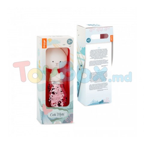 Orange Toys CM01-13 Jucărie moale Pisica Christy Sirena, 30cm