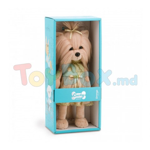 Orange Toys LD2/064 Jucărie moale Câine Lucky Yoyo Lux cu cadru, 25cm