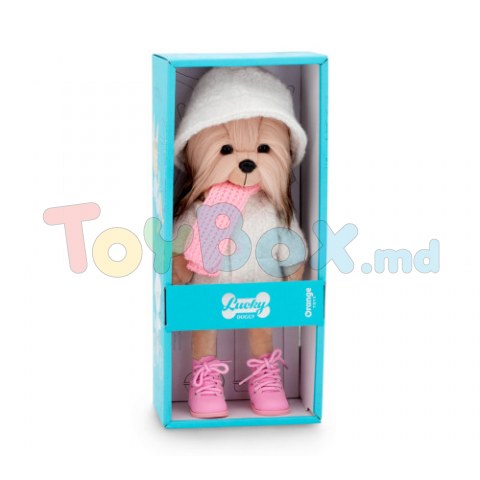 Orange Toys LD2/090 Мягкая игрушка Собачка Lucky Yoyo Зимняя мода, 25см