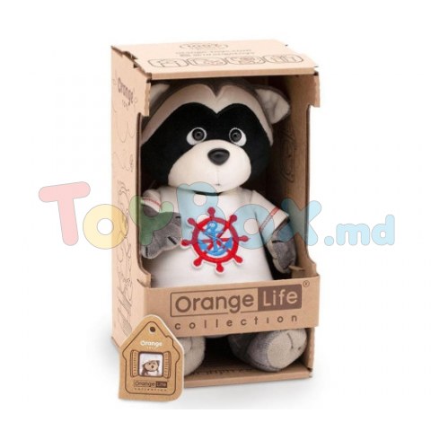 Orange Toys OS004-107 Мягкая игрушка Енот Денни Морское путешествие, 20см