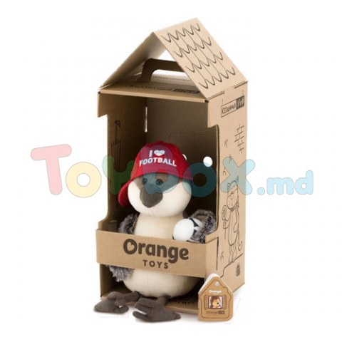 Orange Toys OS804/20 Jucărie moale Vrabie Îmi place fotbalul, 20cm