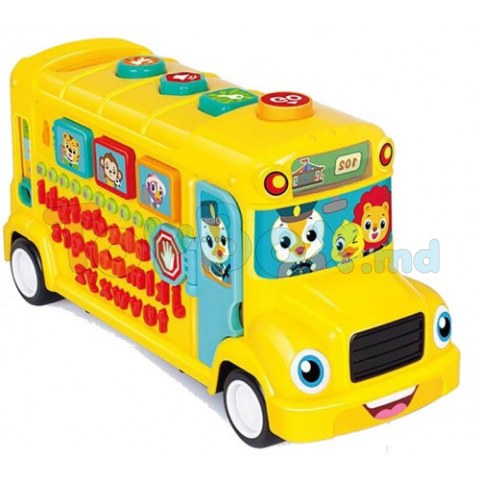 Hola Toys 3126 АвтоJucărie interactivă Autobuz școlar