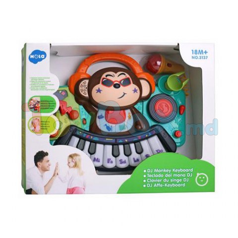 Hola Toys 3137 Pian muzical Maimuță