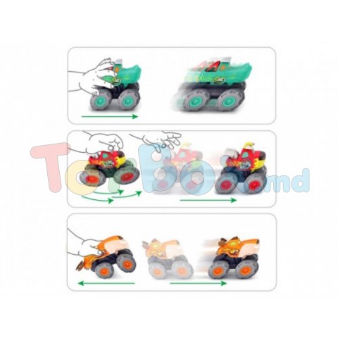 Hola Toys 3151 Set de mașini inerțiale Monster Trucks