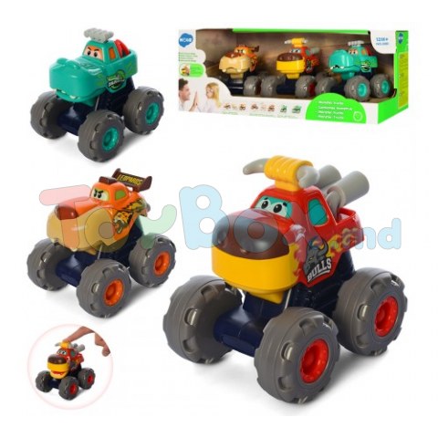 Hola Toys 3151 Set de mașini inerțiale Monster Trucks