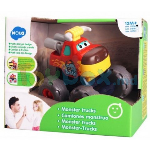 Hola Toys 3151A Mașină muzicală Monster Trucks