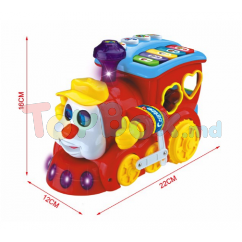 Hola Toys 556 Музыкальная игрушка-сортер Паровозик