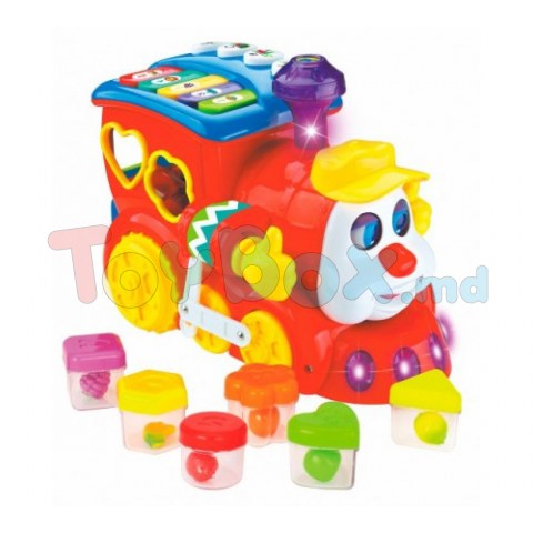 Hola Toys 556 Музыкальная игрушка-сортер Паровозик