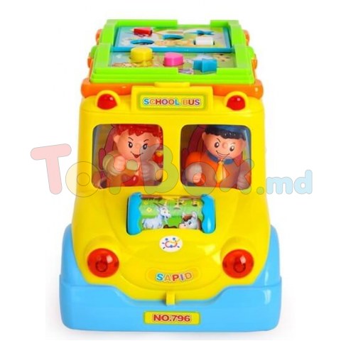 Hola Toys 796 Музыкальная игрушка Школьный автобус