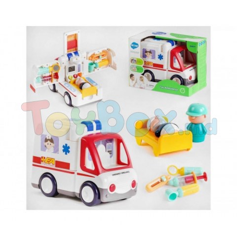 Hola Toys E9997 Jucarie muzicala Ambulanta