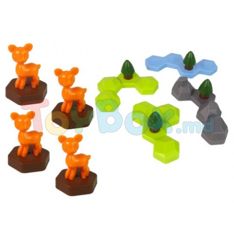 Hola Toys HE796200 Joc logic de masă Animale din pădure