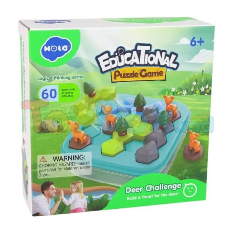 Hola Toys HE796200 Joc logic de masă Animale din pădure