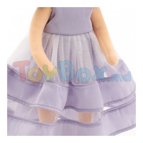 Orange Toys SS04-04 Păpuşă Leela într-o rochie violetă, 32 cm