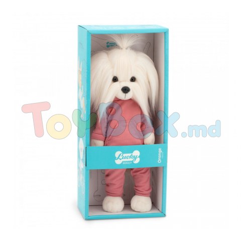 Orange Toys  LD4/084 Мягкая игрушка Собачка Lucky Mimi Клубничное мороженное, 37 см