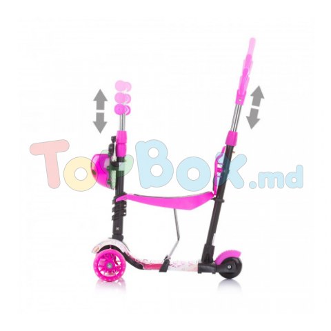 Chipolino Trotineta 3-in-1 Kiddy Evo DSKIEH025LO lollipop