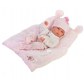 Llorens 63556 Păpuşă Bimba Con Cojin Rosa, 35 cm