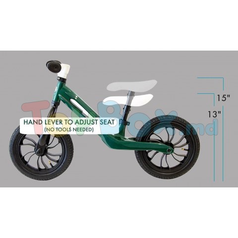 Bicicleta fără pedale Qplay Racer Green