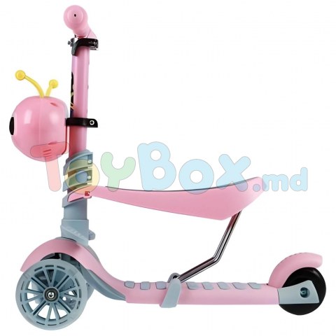 Trotinetă 4Play Snail Pink